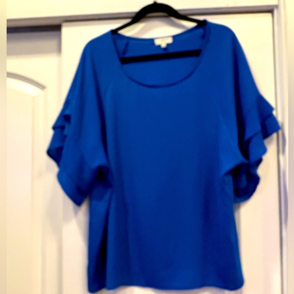 Blue Blouse Top